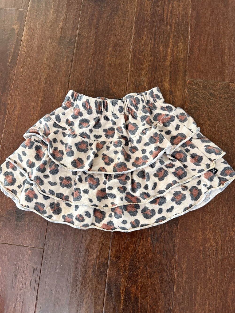 Pixielane Ruffle Leopard Print Skirt